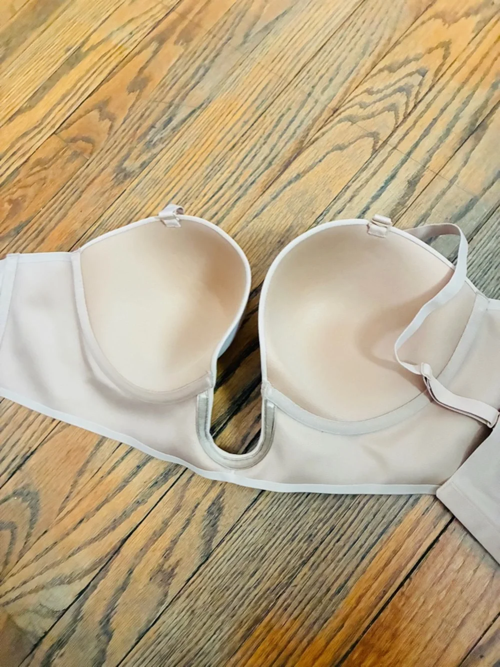 SKIMS Deep Plunge Shapewear Bra – Clay Nude Seamless – Size 3X - Picture 4 of 5